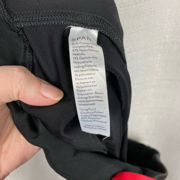 Spanx Black Faux Leather Pebbled Leggings Sz.L - Picture 14 of 16